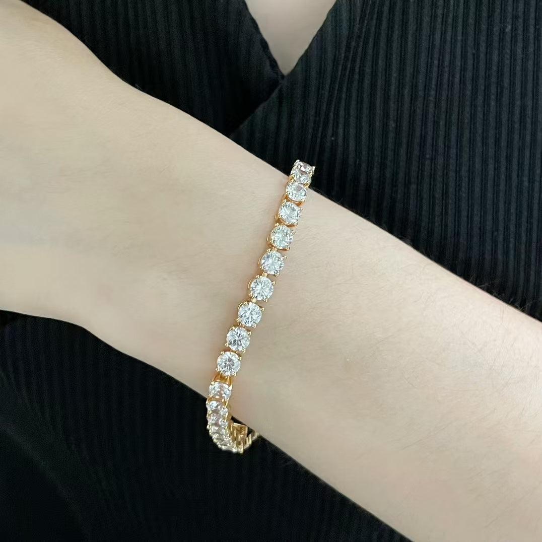 [Shinejoy jewelrys]TENNIS BRACELET WITH FULL DIAMOND SETTING