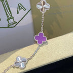 [⭐Shinejoy] COLLECTION DE BRACELETS CLOVER 5 MOTIF VIOLET