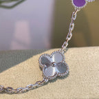 [⭐Shinejoy] COLLECTION DE BRACELETS CLOVER 5 MOTIF VIOLET