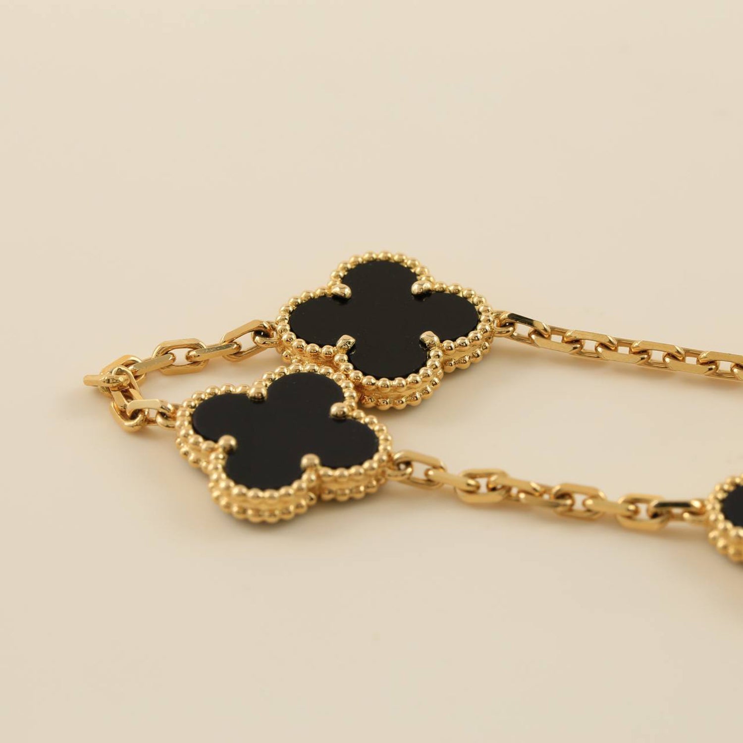[⭐Shinejoy] CLOVER 5 MOTIF ONYXS BRACELET COLLECTION