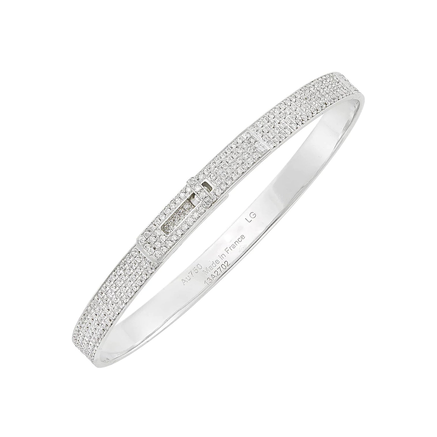 [Shinejoy]HM KELLY BRACELET IN SILVER AND FULL PAVE DIAMOND