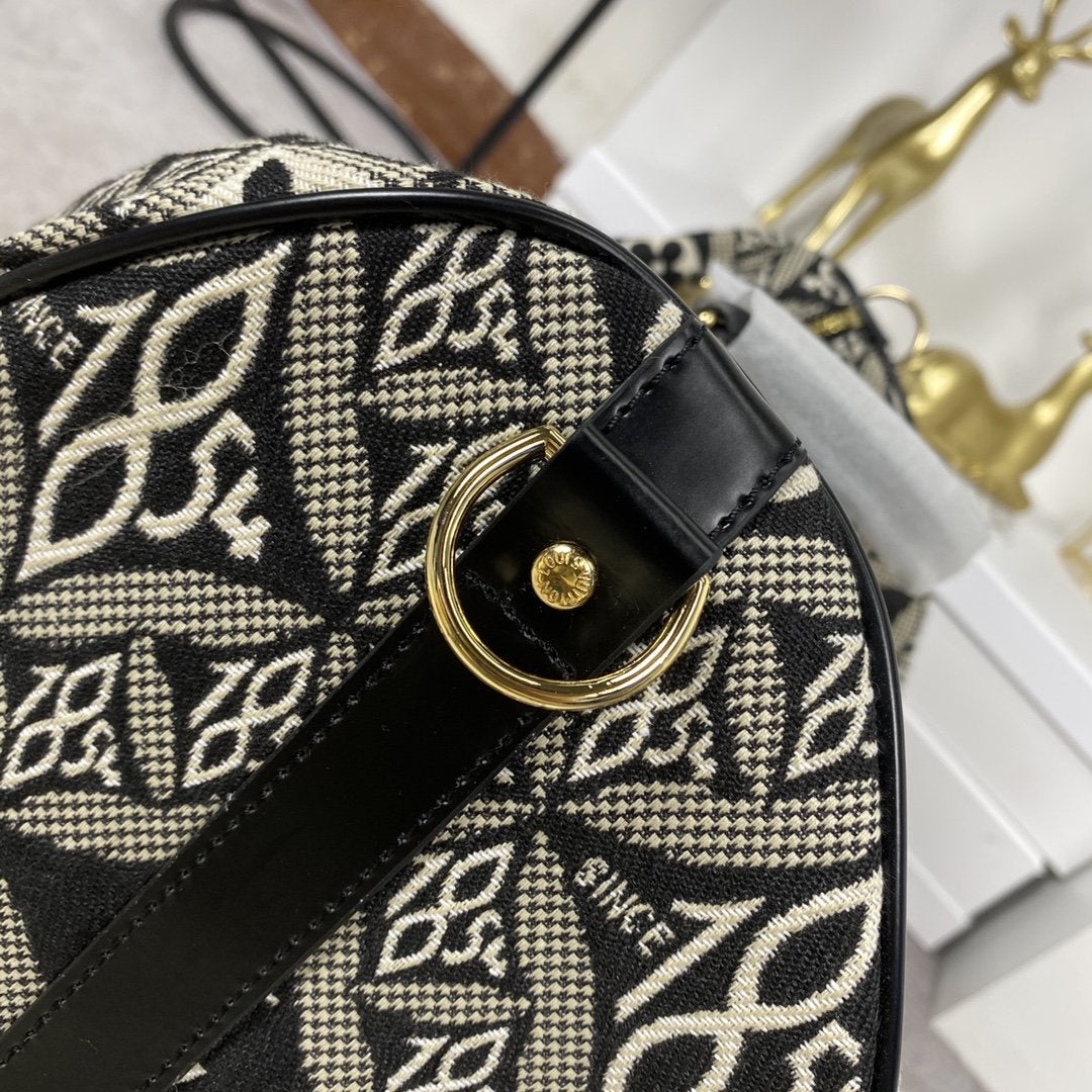 Sac LV Keepall Bandoulière 45 1854 Jacquard Gris