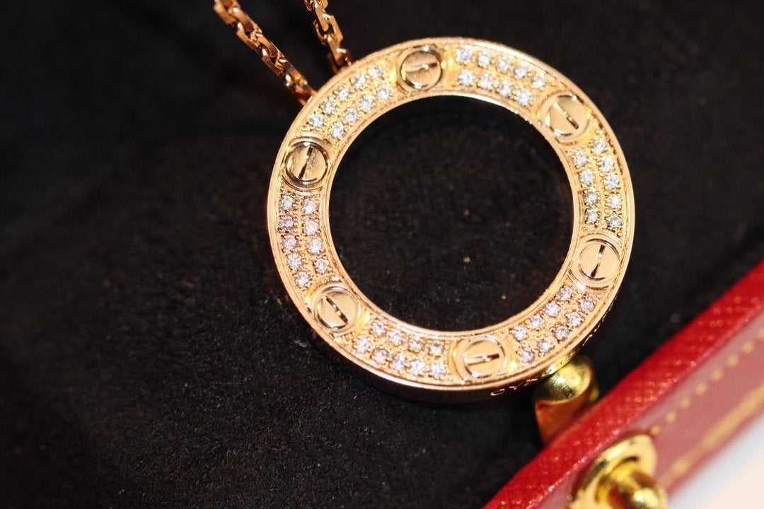 [Shinejoy]LOVE NECKLACE ADJUSTABLE ROSE GOLD