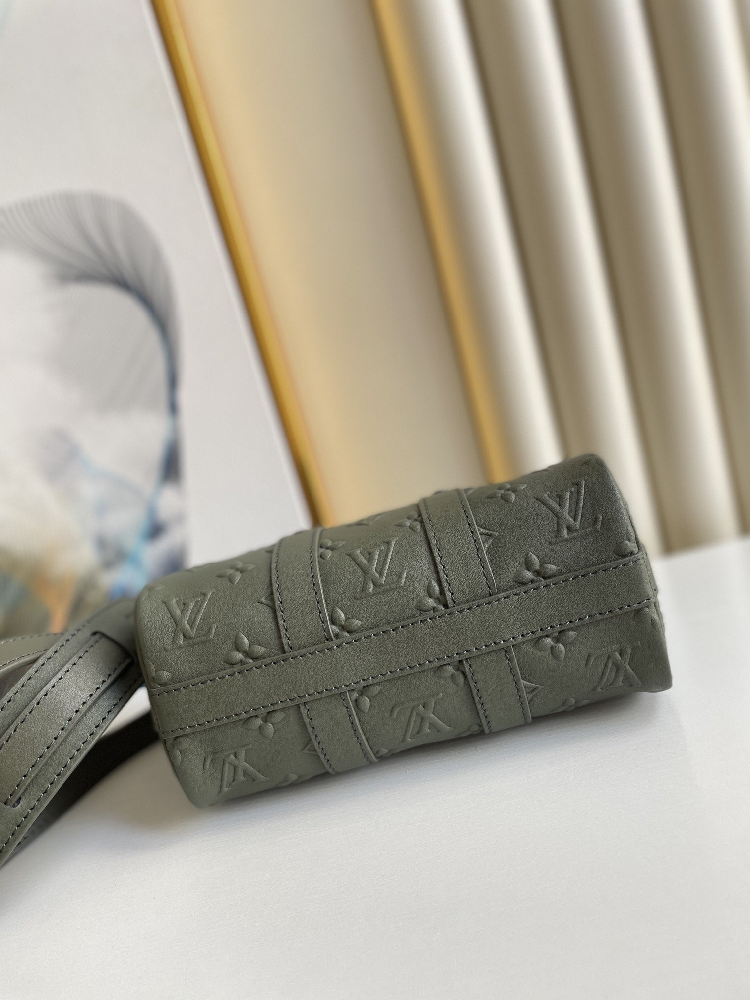 KEEPALL XS 21CM KAKI MONOGRAMME SCEAU