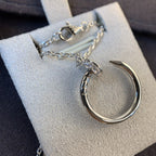 [Shinejoy]JUSTE NECKLACE SILVER DIAMONDS