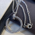 [Shinejoy]JUSTE NECKLACE SILVER DIAMONDS