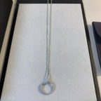 [Shinejoy]JUSTE NECKLACE SILVER DIAMONDS