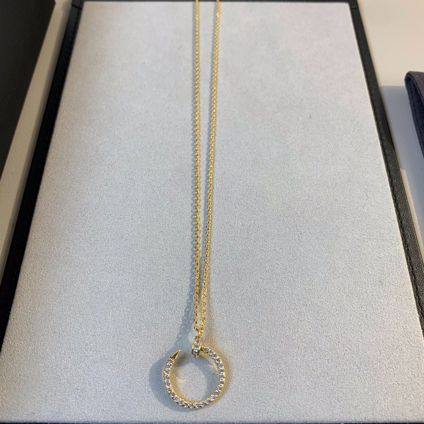 [Shinejoy]JUSTE NECKLACE GOLD DIAMONDS