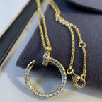 [Shinejoy]JUSTE NECKLACE GOLD DIAMONDS
