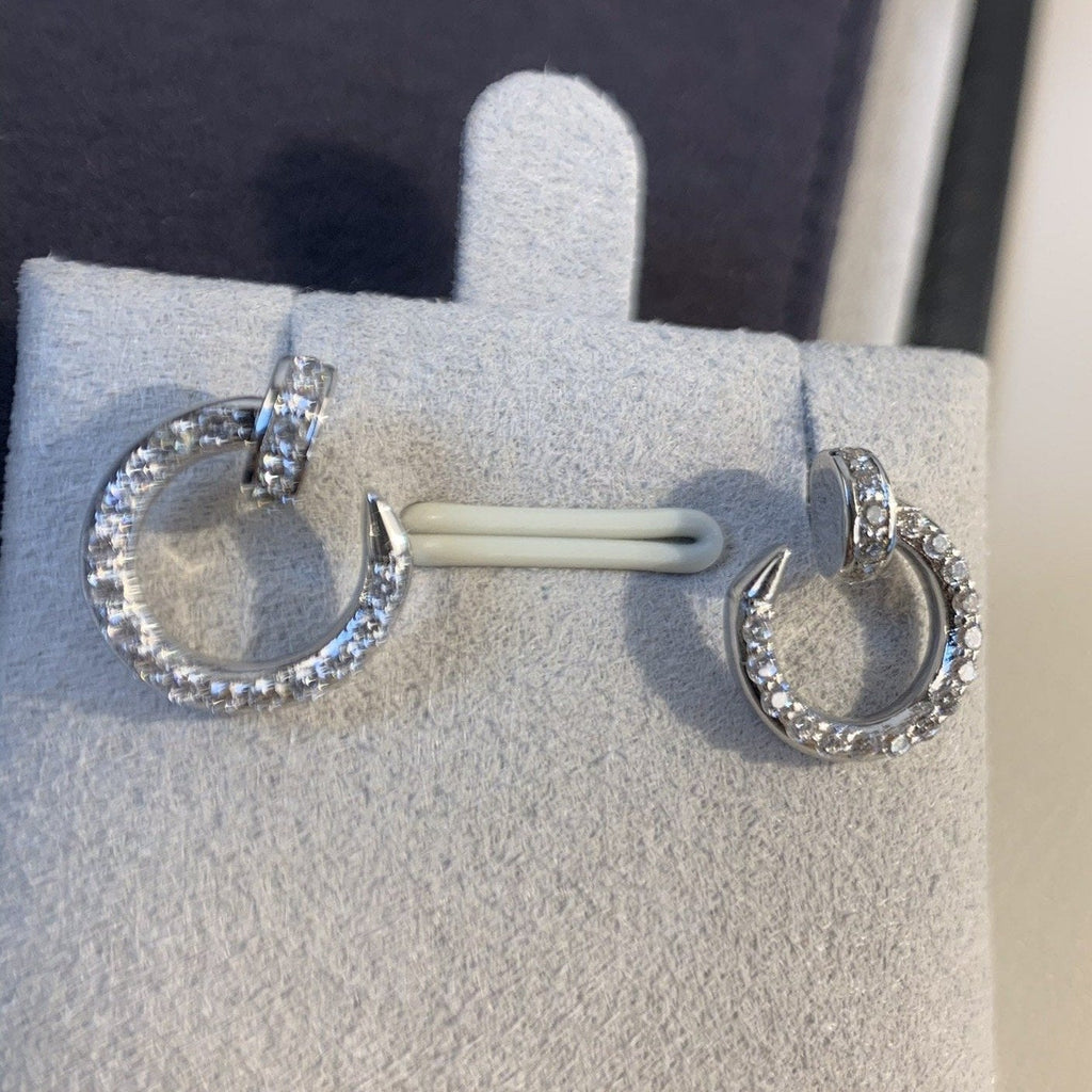 [Shinejoy]JUSTE EARRINGS SILVER DIAMONDS
