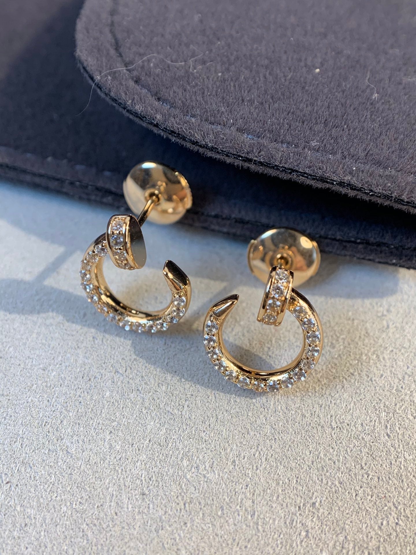 [Shinejoy]JUSTE EARRINGS GOLD DIAMONDS