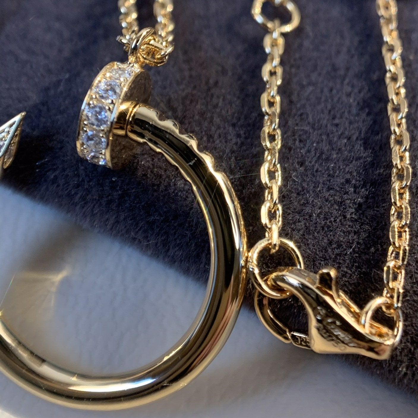 [Shinejoy]JUSTE NECKLACE PINK GOLD