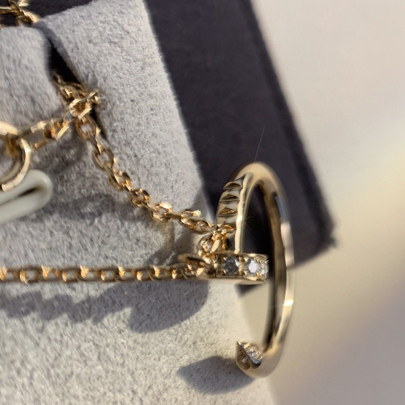 [Shinejoy]JUSTE NECKLACE PINK GOLD