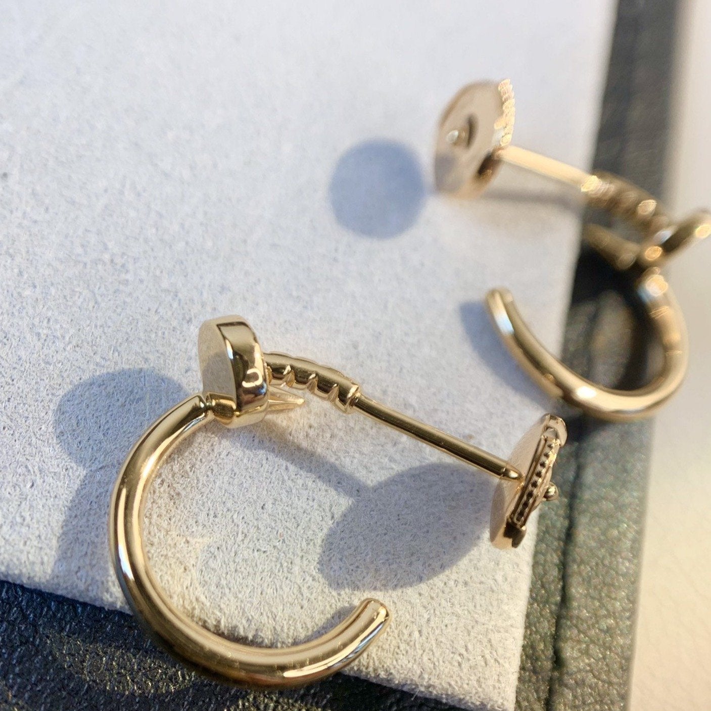 [Shinejoy]JUSTE EARRINGS PINK GOLD