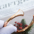 [Shinejoy]ドリームブレスレット オープン ピンクゴールド モップ ダイヤモンド