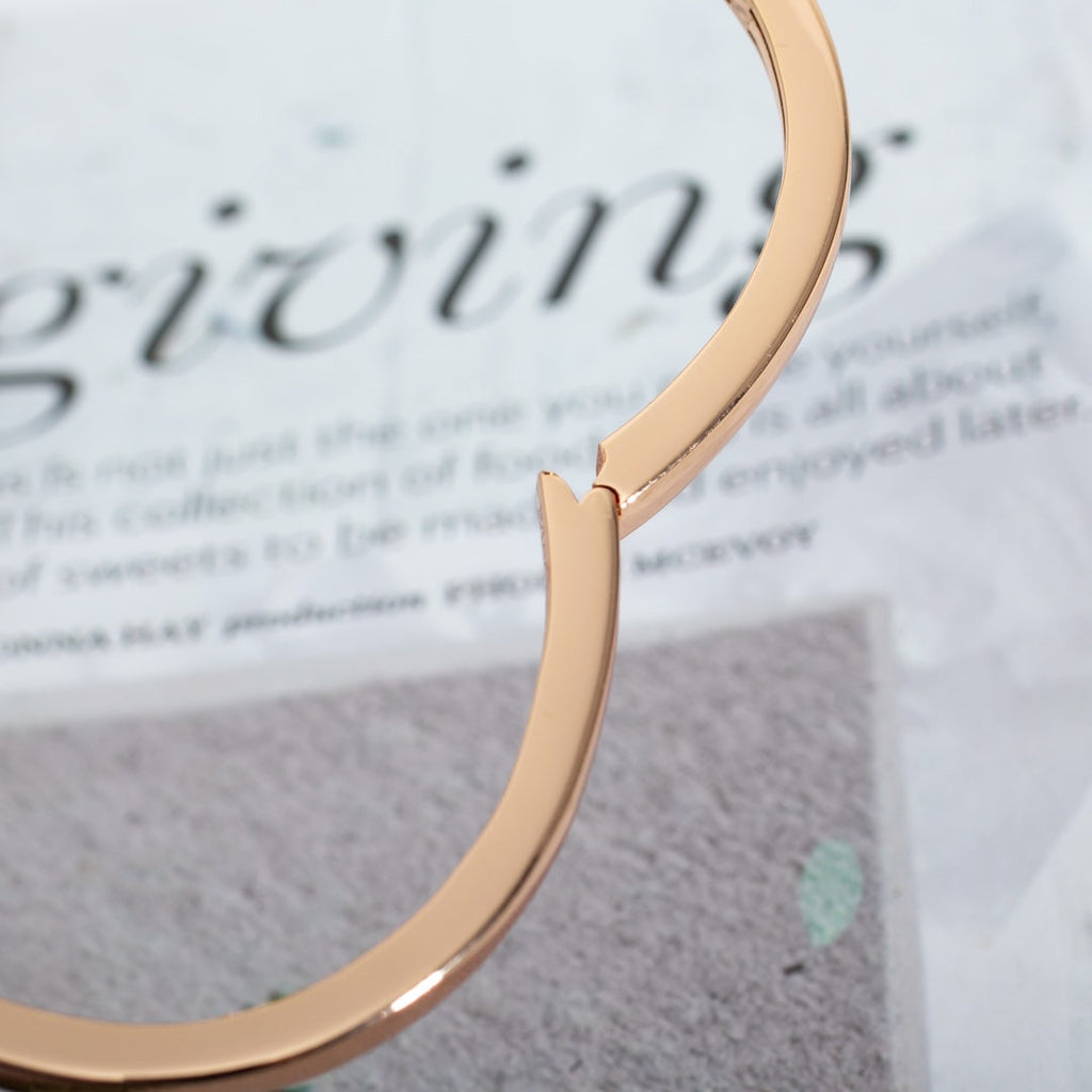 [Shinejoy]ドリームブレスレット オープン ピンクゴールド モップ ダイヤモンド