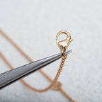 [Shinejoy] COLLIER PARENTESI ROSE OR