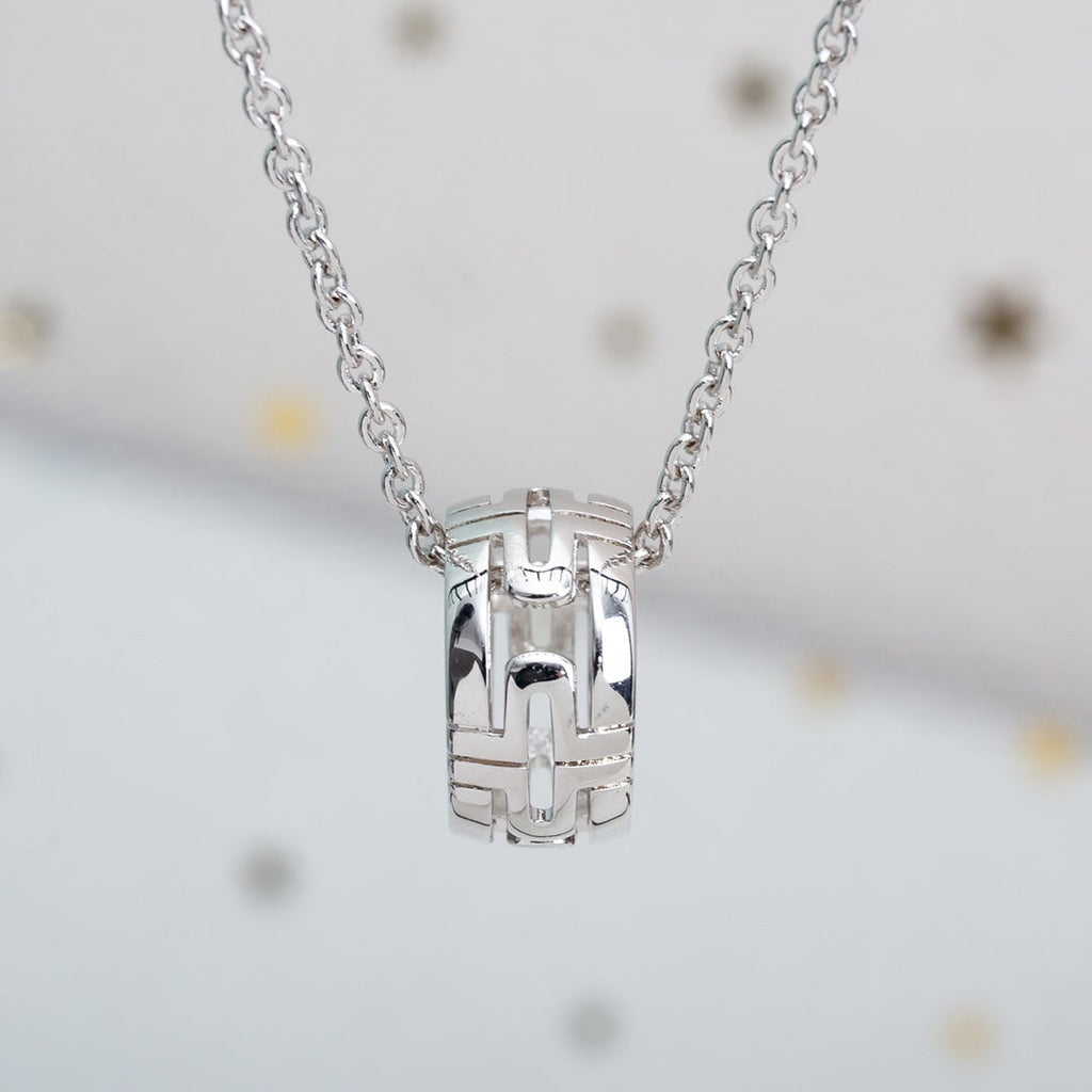 [Shinejoy]PARENTESI NECKLACE SILVER