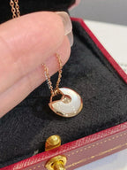 [Shinejoy]AMULETTE ROSE GOLD MOP NECKLACE