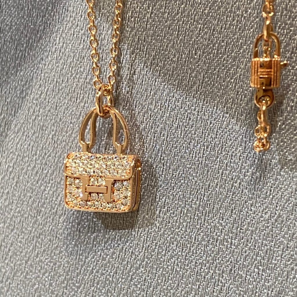 [Shinejoy] COLLIER PÉDIENTIER EN DIAMANTS CONSTANCE 