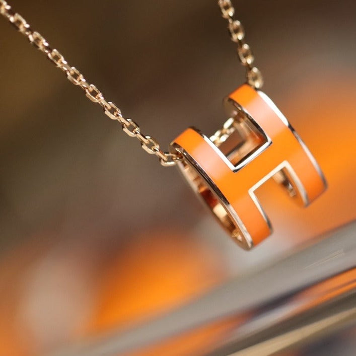 [Shinejoy]POP H PEDANT PINK GOLD