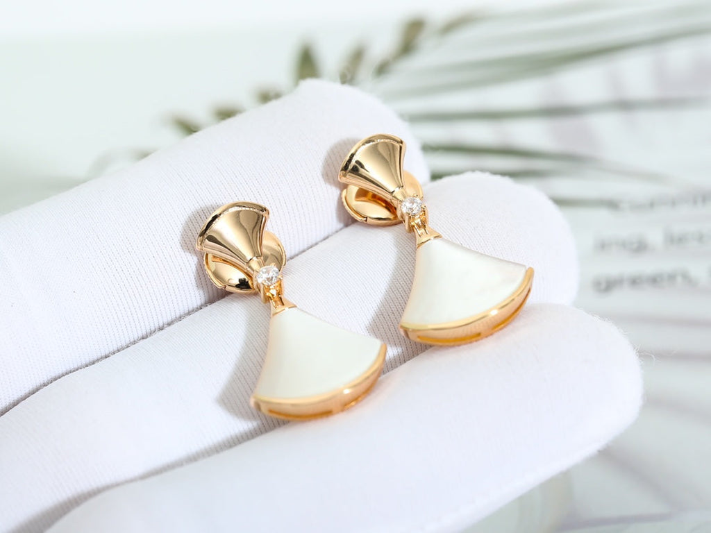 [Shinejoy]DREAM MOP PINK GOLD EARRINGS
