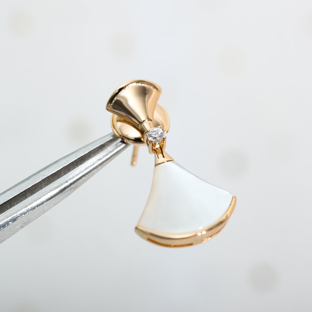 [Shinejoy]DREAM MOP PINK GOLD EARRINGS
