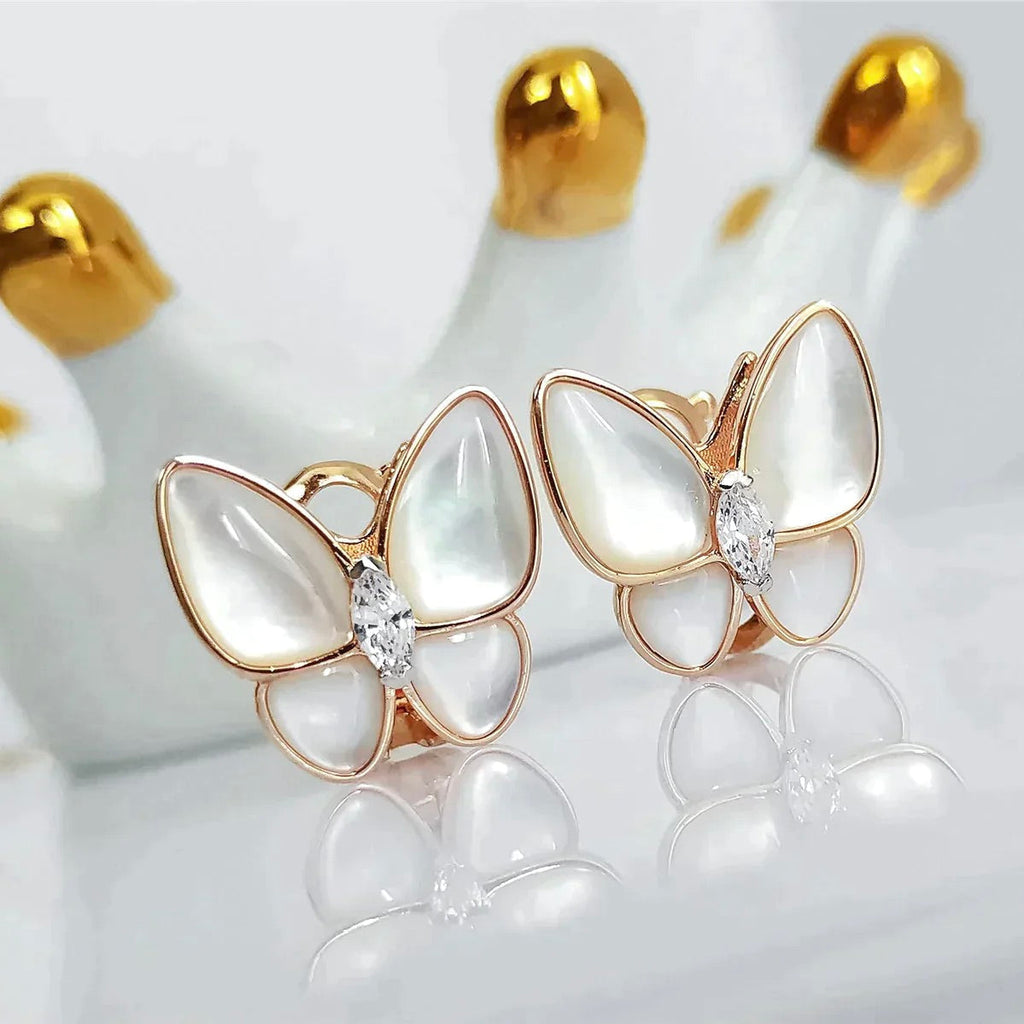 [Shinejoy] BOUCLES D'OREILLES PAPILLON EN DIAMANT