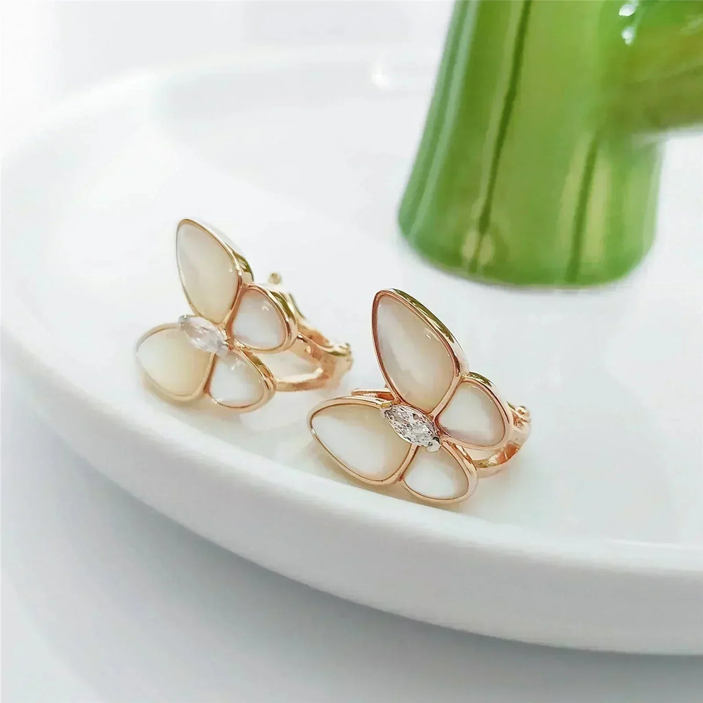 [Shinejoy] BOUCLES D'OREILLES PAPILLON EN DIAMANT