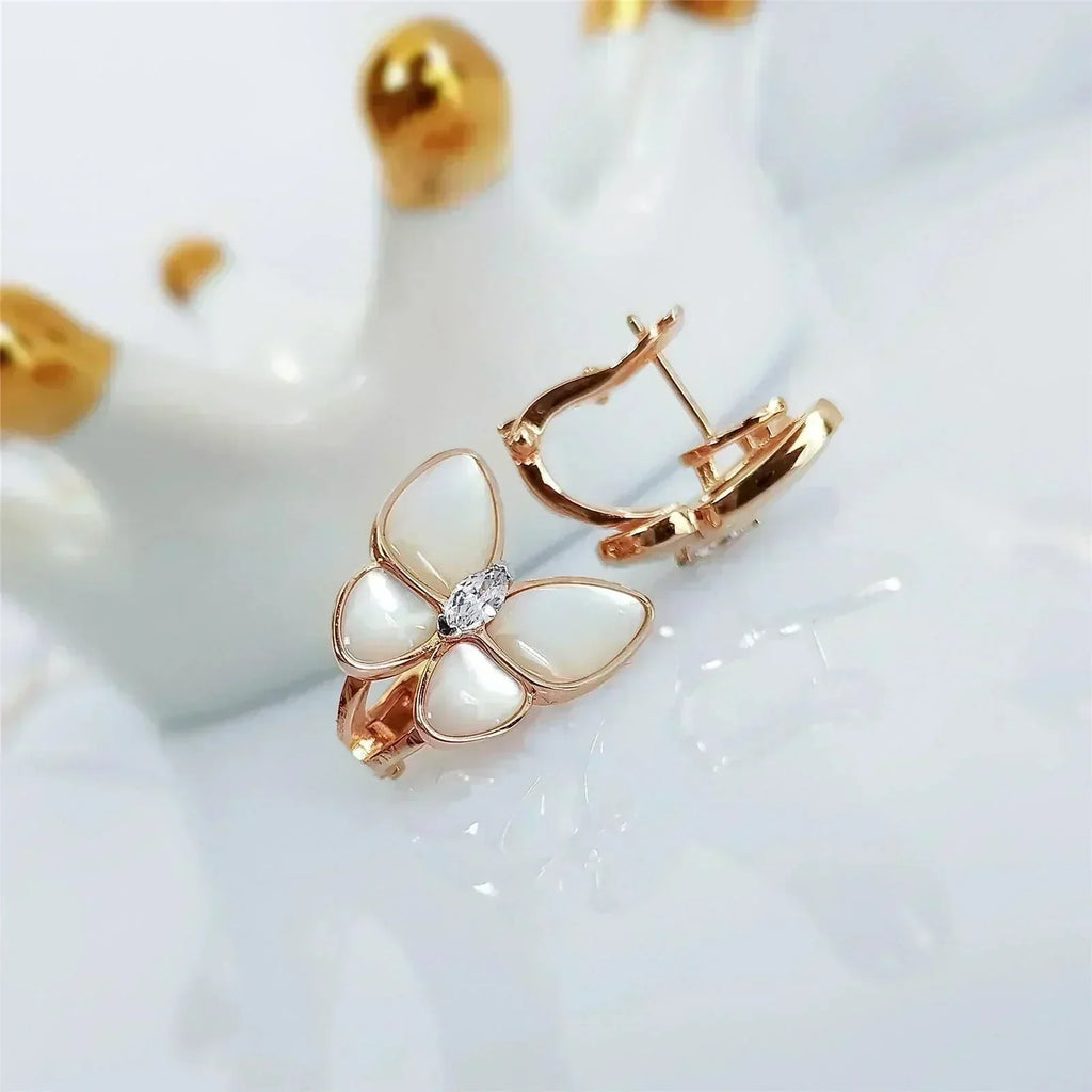[Shinejoy] BOUCLES D'OREILLES PAPILLON EN DIAMANT