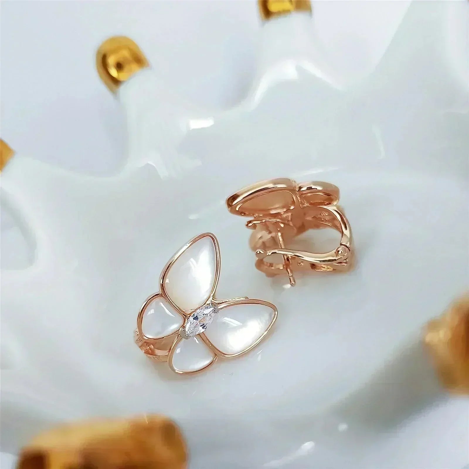 [Shinejoy] BOUCLES D'OREILLES PAPILLON EN DIAMANT
