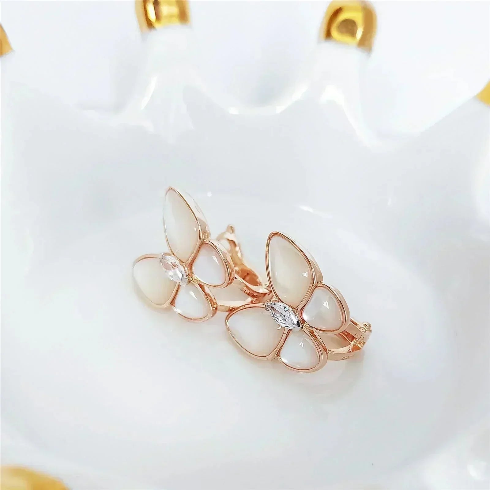 [Shinejoy] BOUCLES D'OREILLES PAPILLON EN DIAMANT