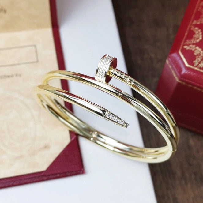 [Shinejoy]JUSTE BRACELET 3.5MM DOUBLE ROW DIAMOND