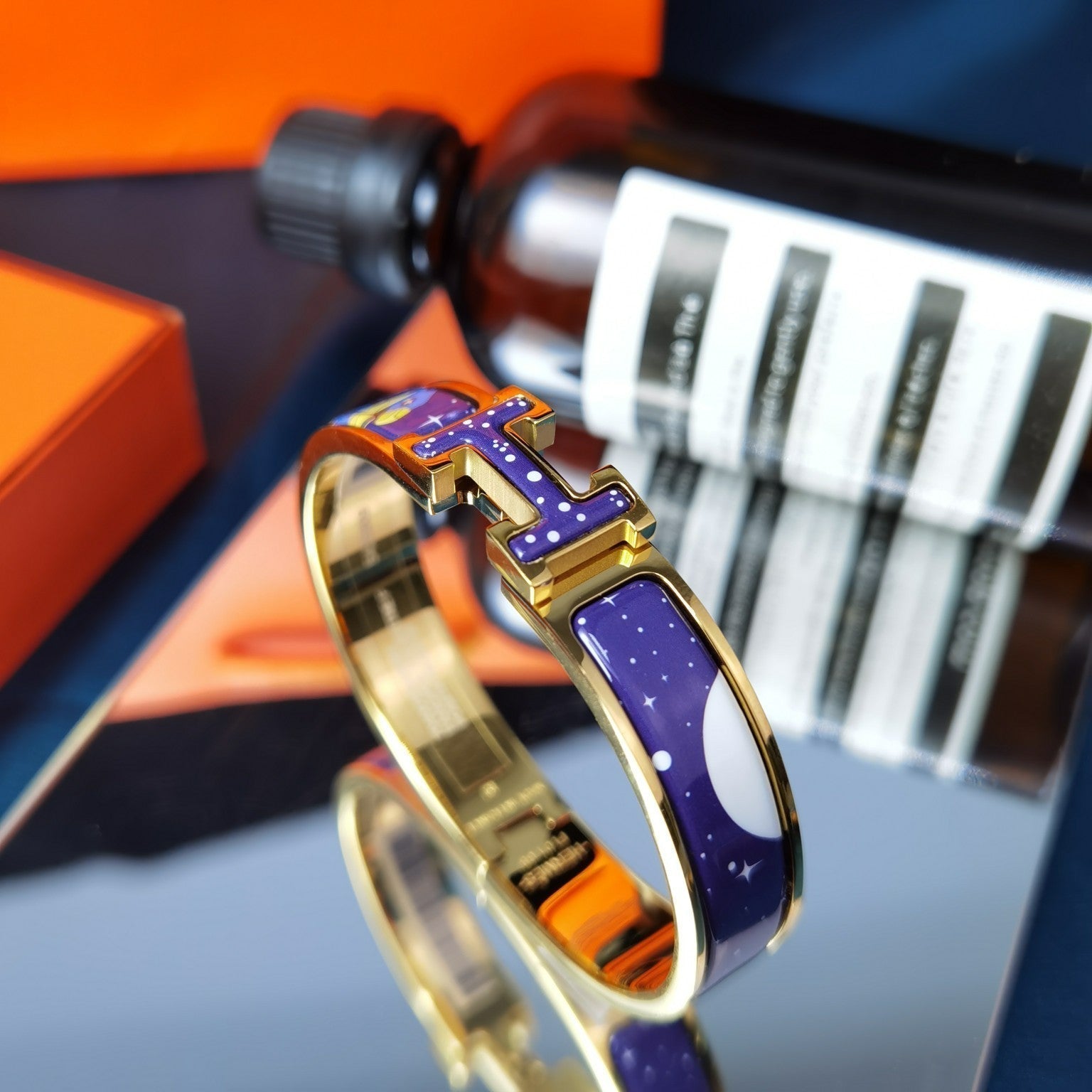 [Shinejoy]H STAR AND MOON BRACELET 12MM