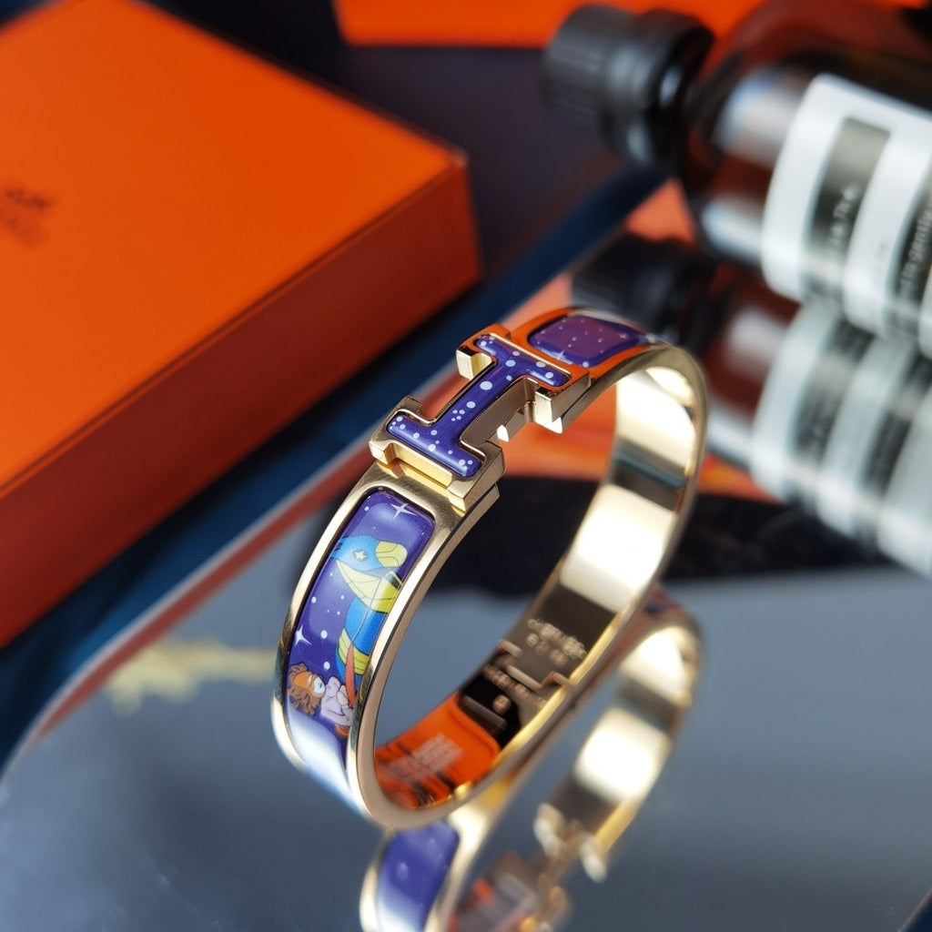 [Shinejoy]H STAR AND MOON BRACELET 12MM