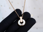 [Shinejoy]GARI NECKLACE PINK GOLD MOP