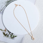 [Shinejoy]GARI NECKLACE PINK GOLD MOP