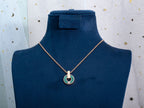[Shinejoy]GARI NECKLACE PINK GOLD MALACHITE
