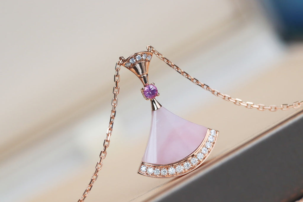 [Shinejoy]DREAM NECKLACE PINK MOP DIAMOND