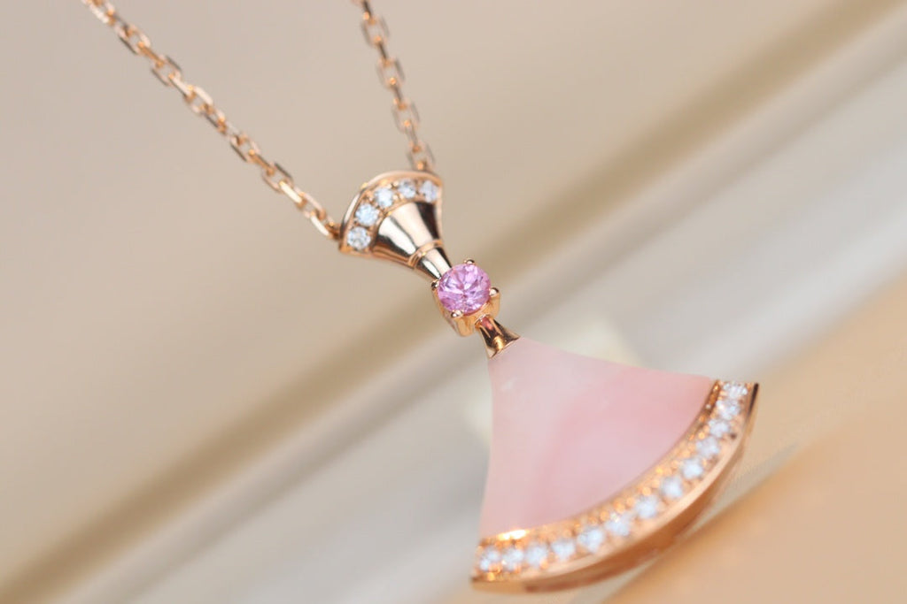 [Shinejoy]DREAM NECKLACE PINK MOP DIAMOND