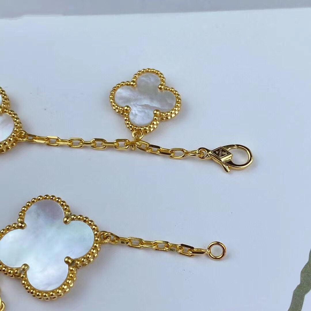 [Shinejoy]MAGIC CLOVER MOP GOLD BRACELET 5 MOTIFS