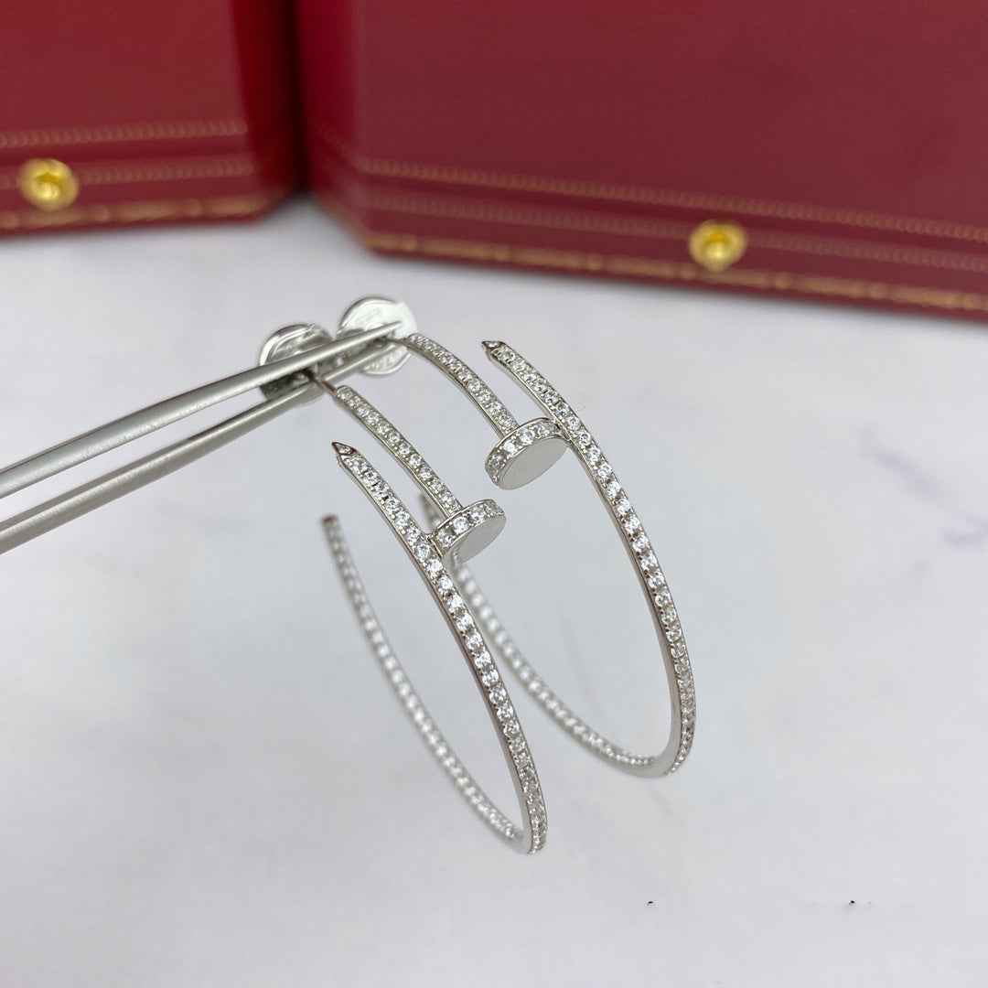 [Shinejoy]JUSTE EARRINGS FULL DIAMONDS 1.8MM