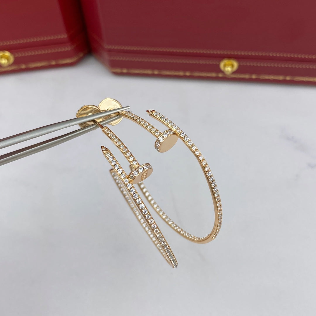 [Shinejoy]JUSTE EARRINGS FULL DIAMONDS 1.8MM