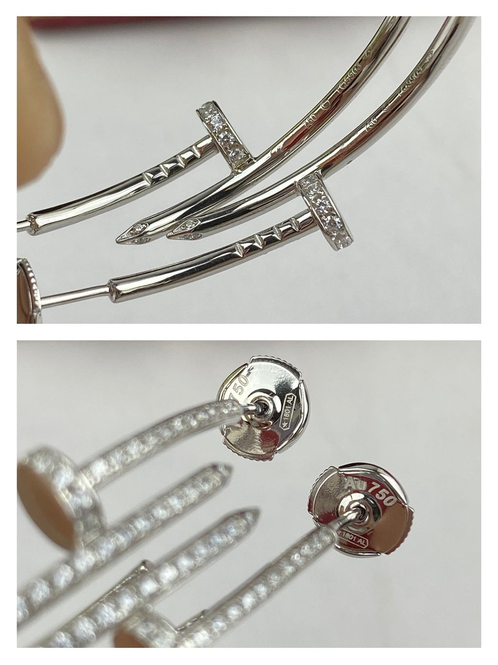 [Shinejoy]JUSTE EARRINGS FULL DIAMONDS 1.8MM