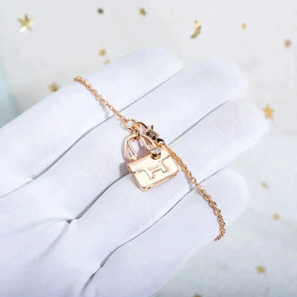 [Shinejoy] COLLIER PÉDIT AMULETTE EN OR ROSE