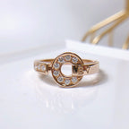 [Shinejoy] BAGUE DE RÊVE DIAMANT OR ROSE