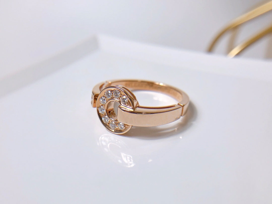[Shinejoy] BAGUE DE RÊVE DIAMANT OR ROSE