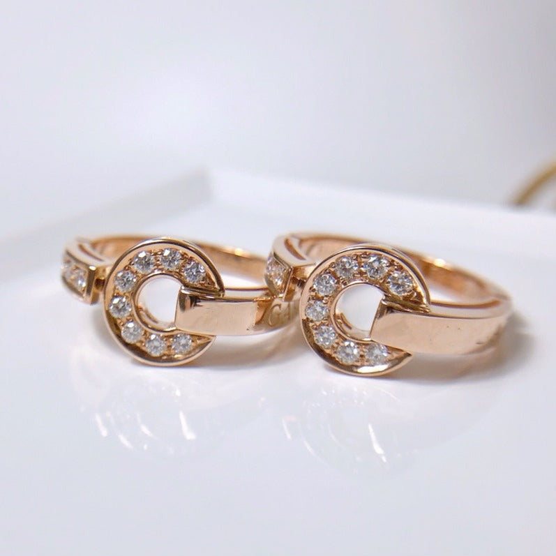 [Shinejoy] BAGUE DE RÊVE DIAMANT OR ROSE