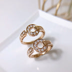 [Shinejoy] BAGUE DE RÊVE DIAMANT OR ROSE