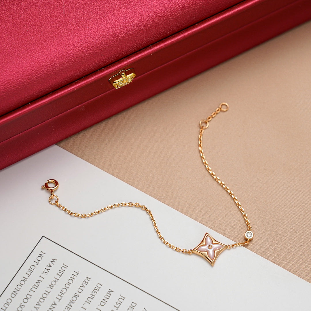 [Shinejoy]STAR 1 DIAMOND PINK GOLD BRACELET